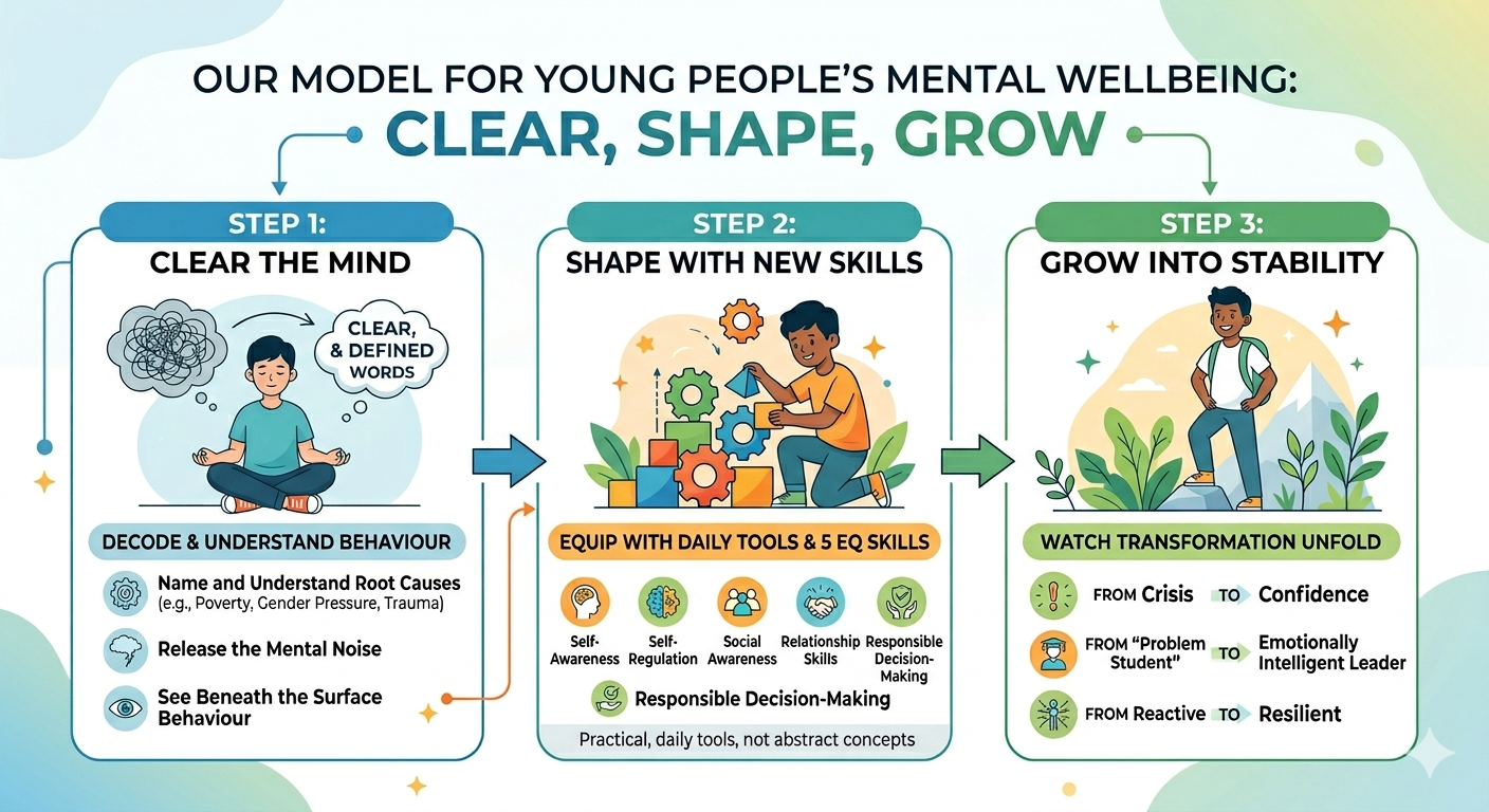 Clear,Shape, and Grow
